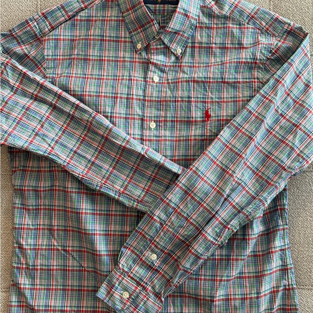 Ralph Lauren Multicolor Plaid Button Down Shirt